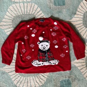 Karen Scott Polar Bear Holiday Christmas Sweater